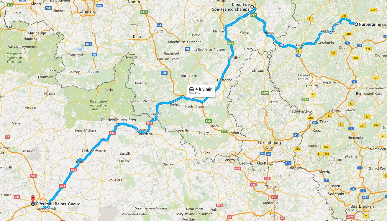 Race Circuits of Europe