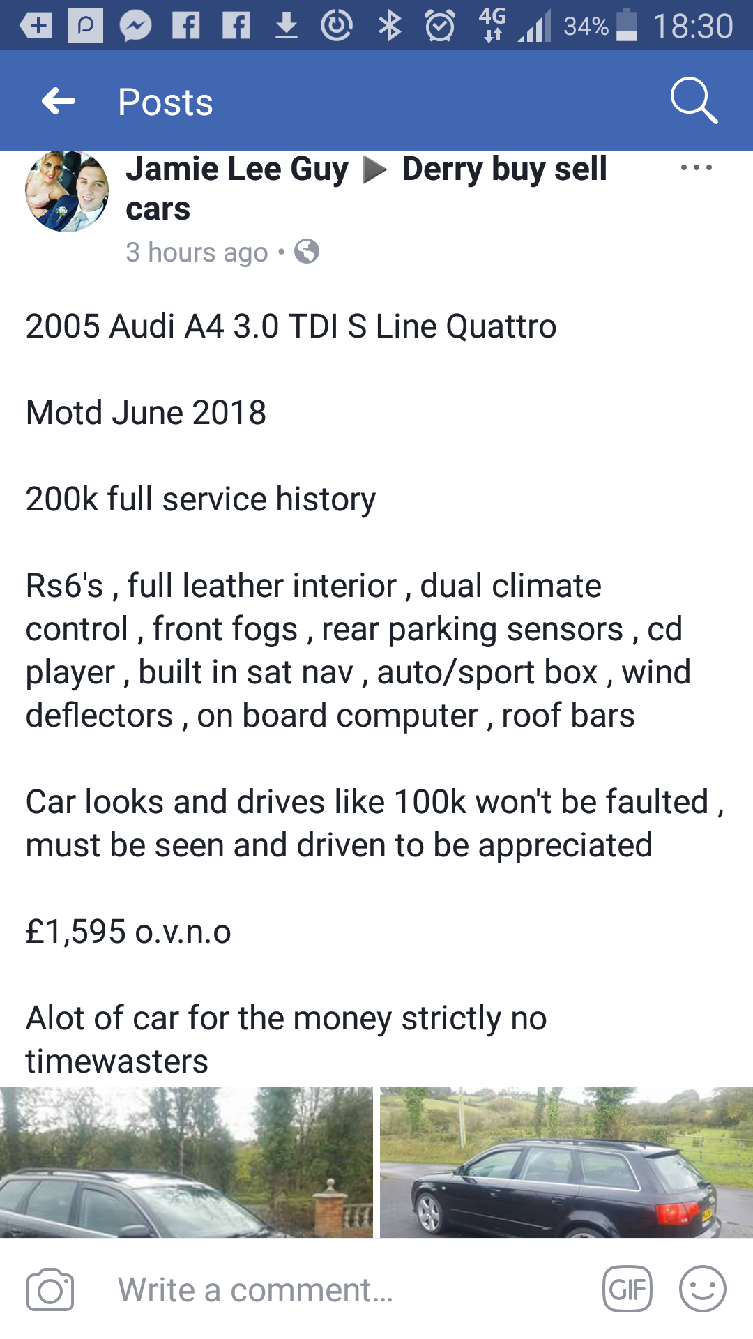 2005 Audi A4 3.0tdi S-Line Quattro Automatic (Advice)