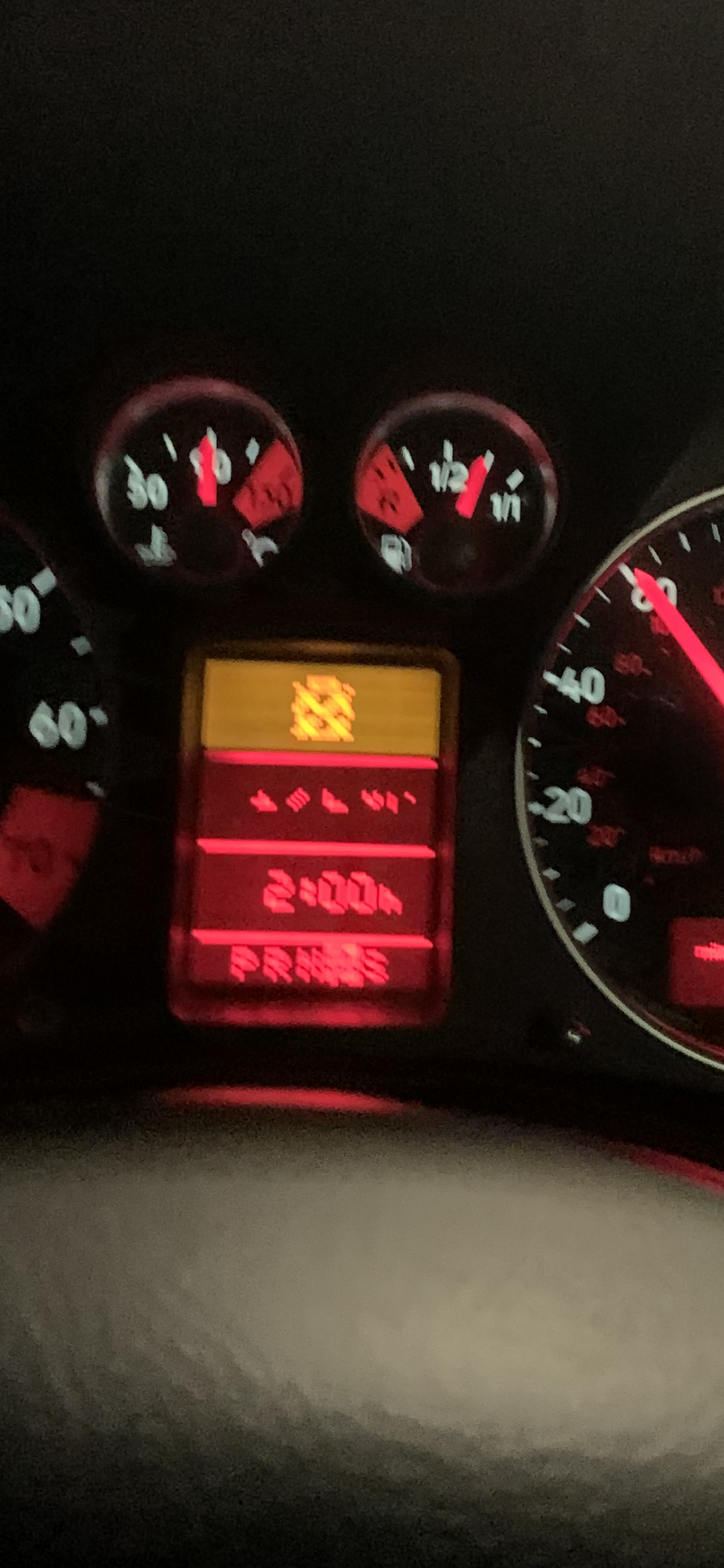 Strange Warning Light