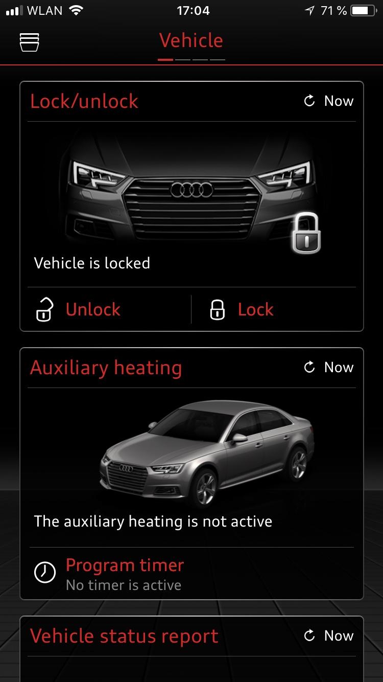 B9 Audi A4 Remote Heating