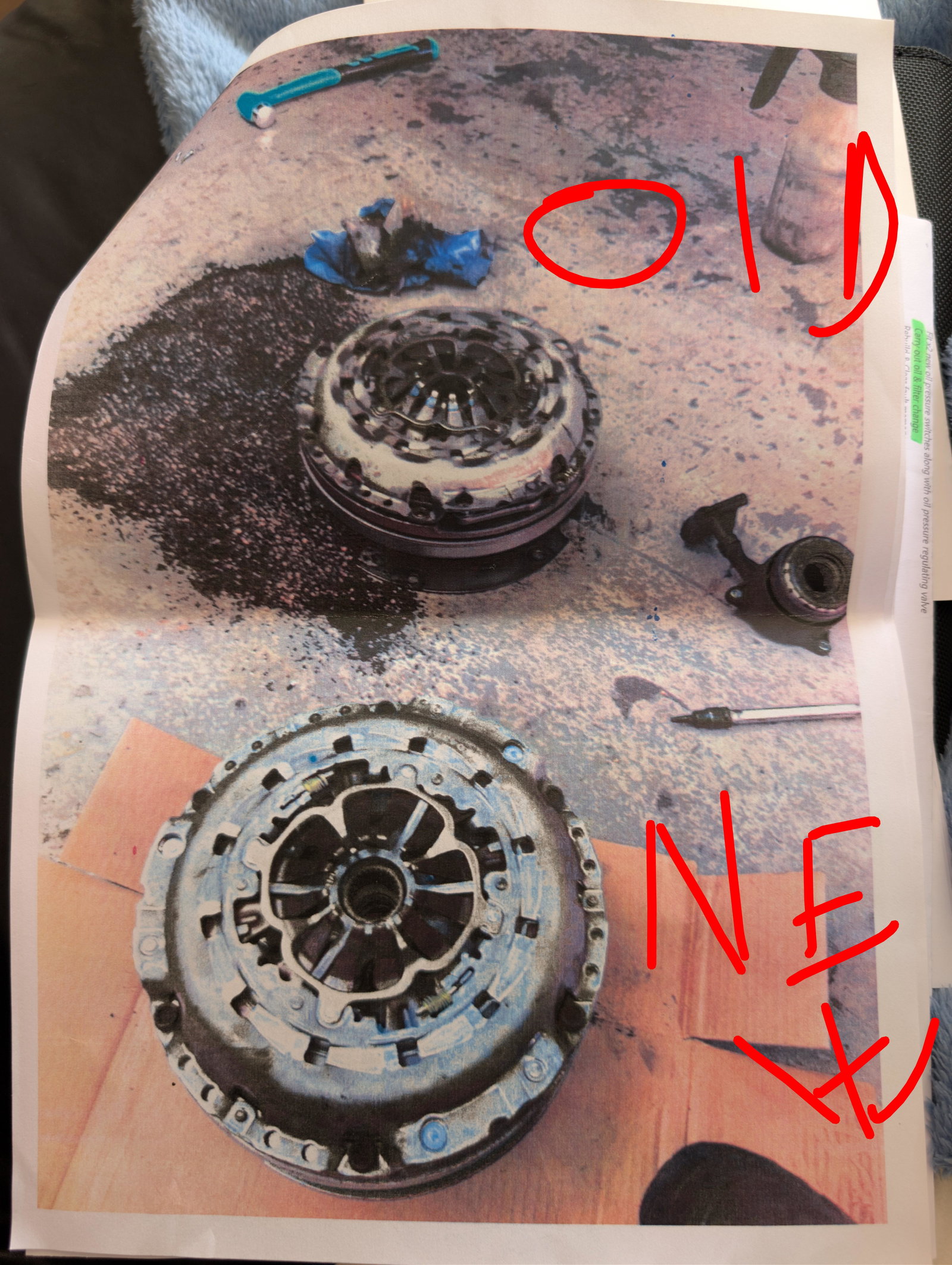 Knocking noise on cold start when pressing the clutch